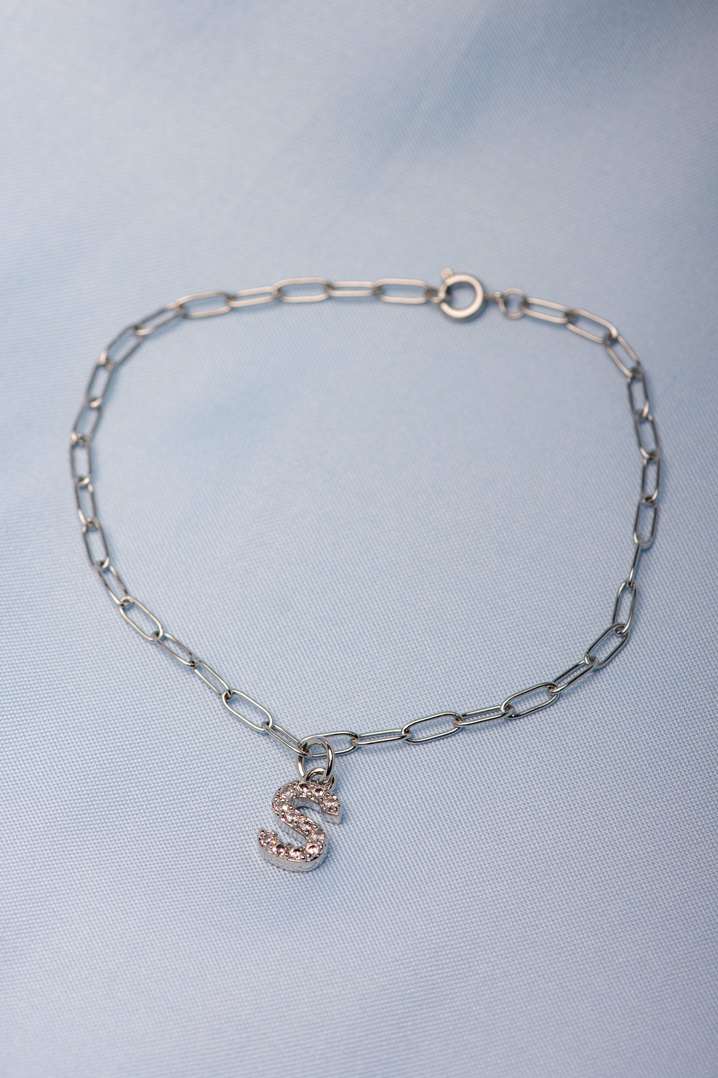 Shiny letter armband