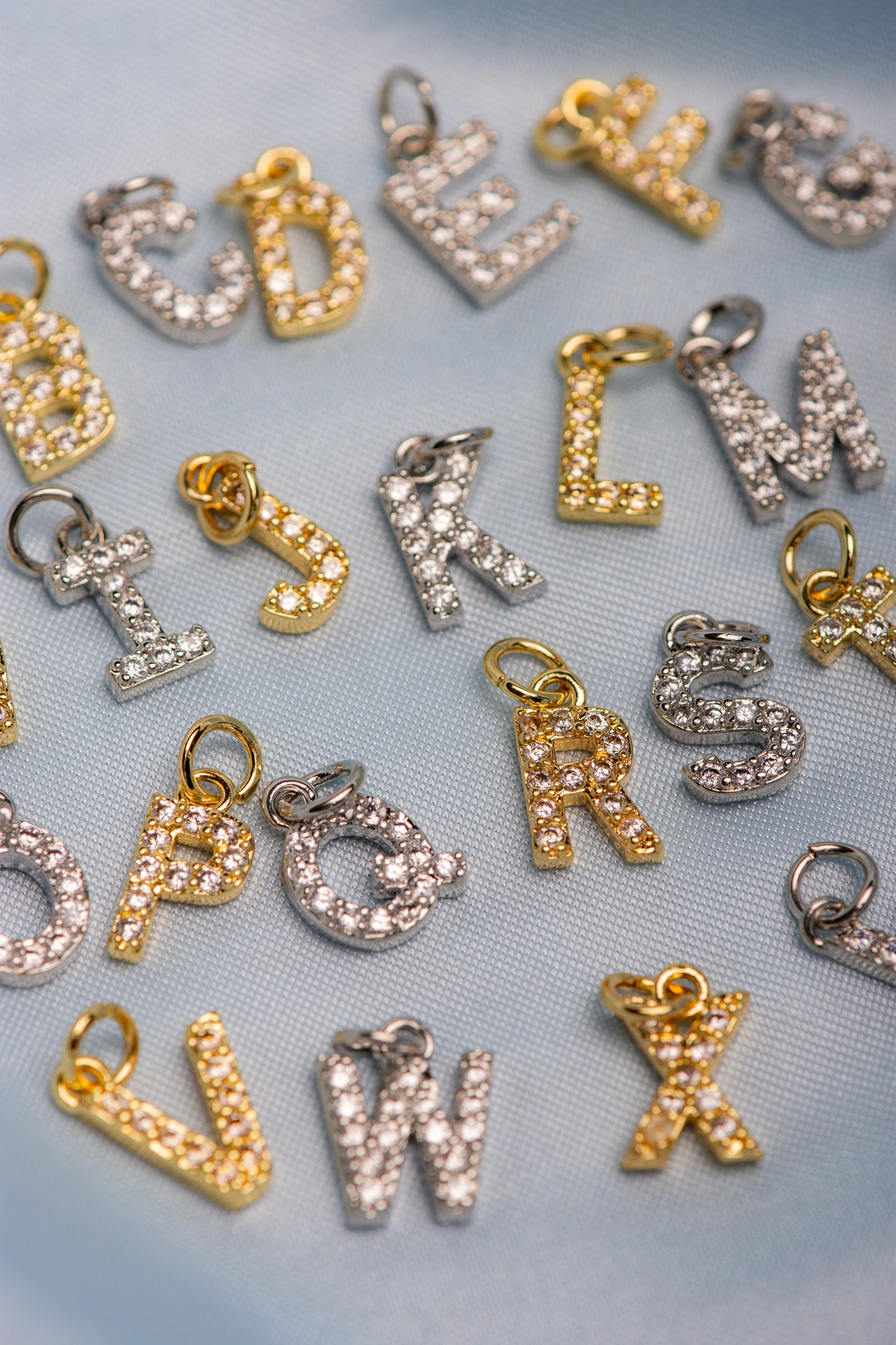 Shiny letter armband